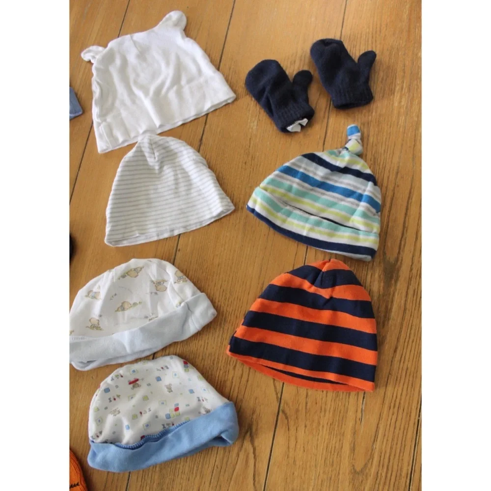 Baby Newborn Hat and Mittens Lot Winter Bundle